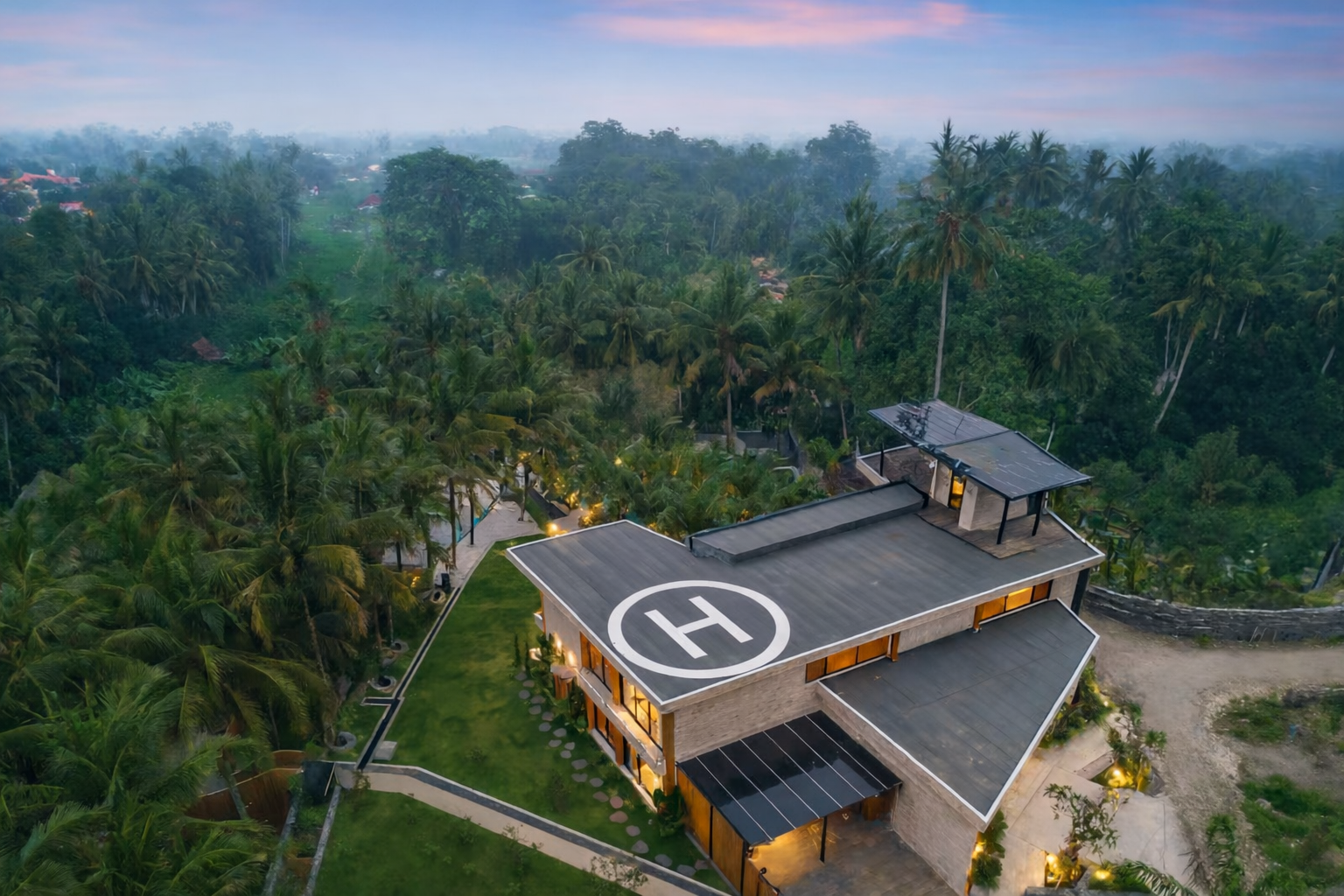 Villa L231 rice fields view