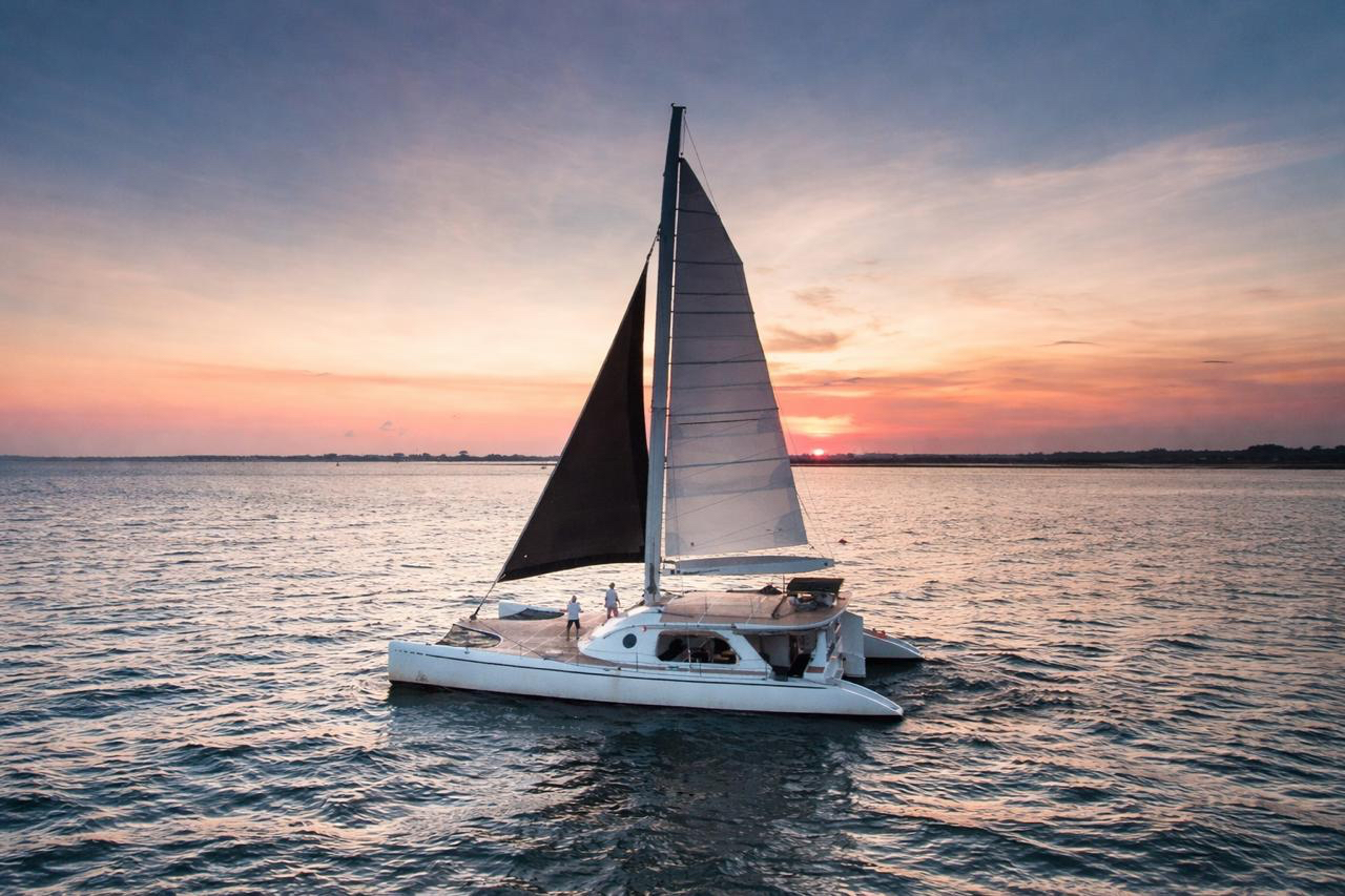 Private catamaran in Bali for up to 35 guests, Benoa Harbour departure