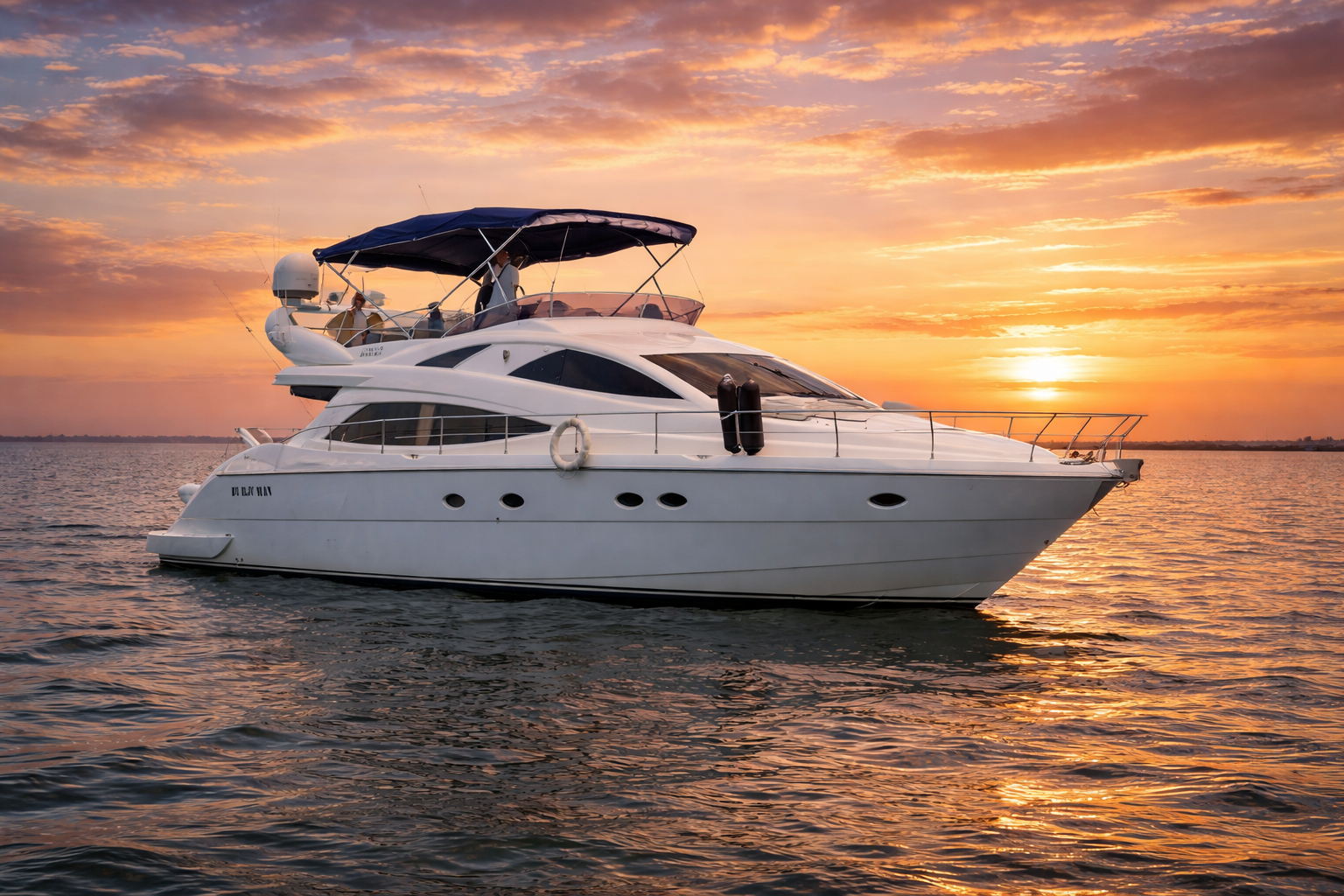 Flybridge luxury yacht charter in Bali for up to 14 guests