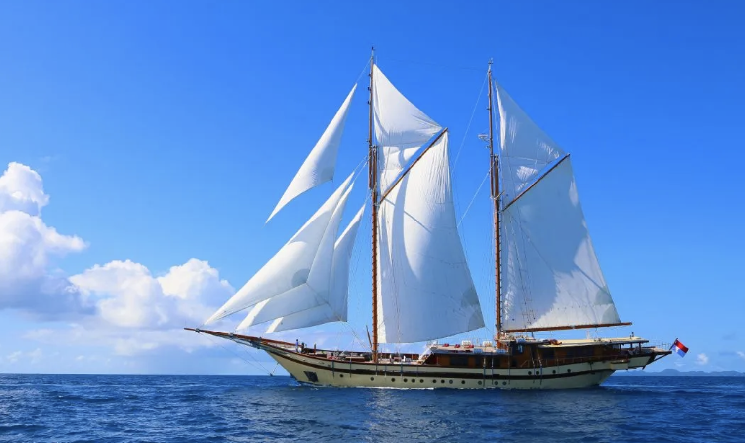 Private luxury yacht charter in Indonesia for expedition cruising